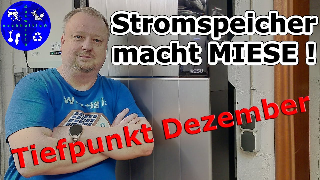 Das ist der Photovoltaik Tiefpunkt - Sogar der Speicher macht MIESE !!!