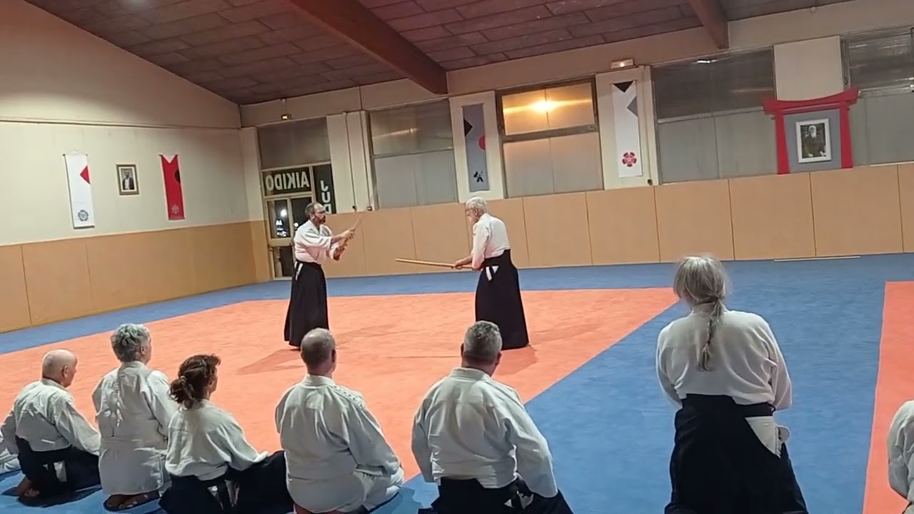 [AIKIKAI D'ANNECY] BOKKEN YOKOMEN UCHI ENTREE SHOMEN UCHI - Gilbert Milliat 8ème Dan