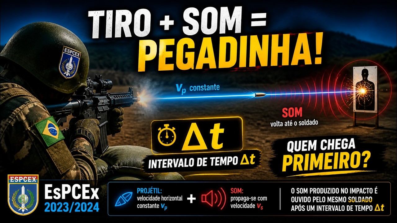EsPCEx 2023/2024 | Um soldado, fixo em sua posição, durante um treinamento de tiro, na instrução