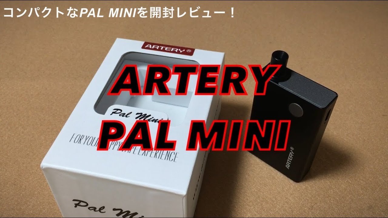 【VAPE】ARTERY  PAL MINI　開封レビュー　非常にコンパクトで良いんじゃないの！？【ベイプ】