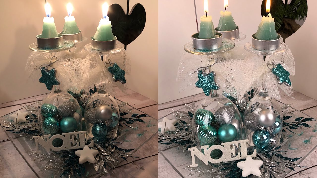 Guarda cosa crea con bicchieri di vetro per Natale il risultato è davvero meraviglioso