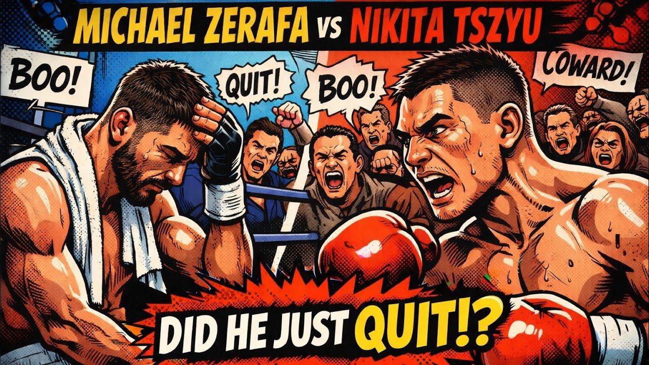 What was that!? Michael Zerafa quits against Nikita Tszyu!
