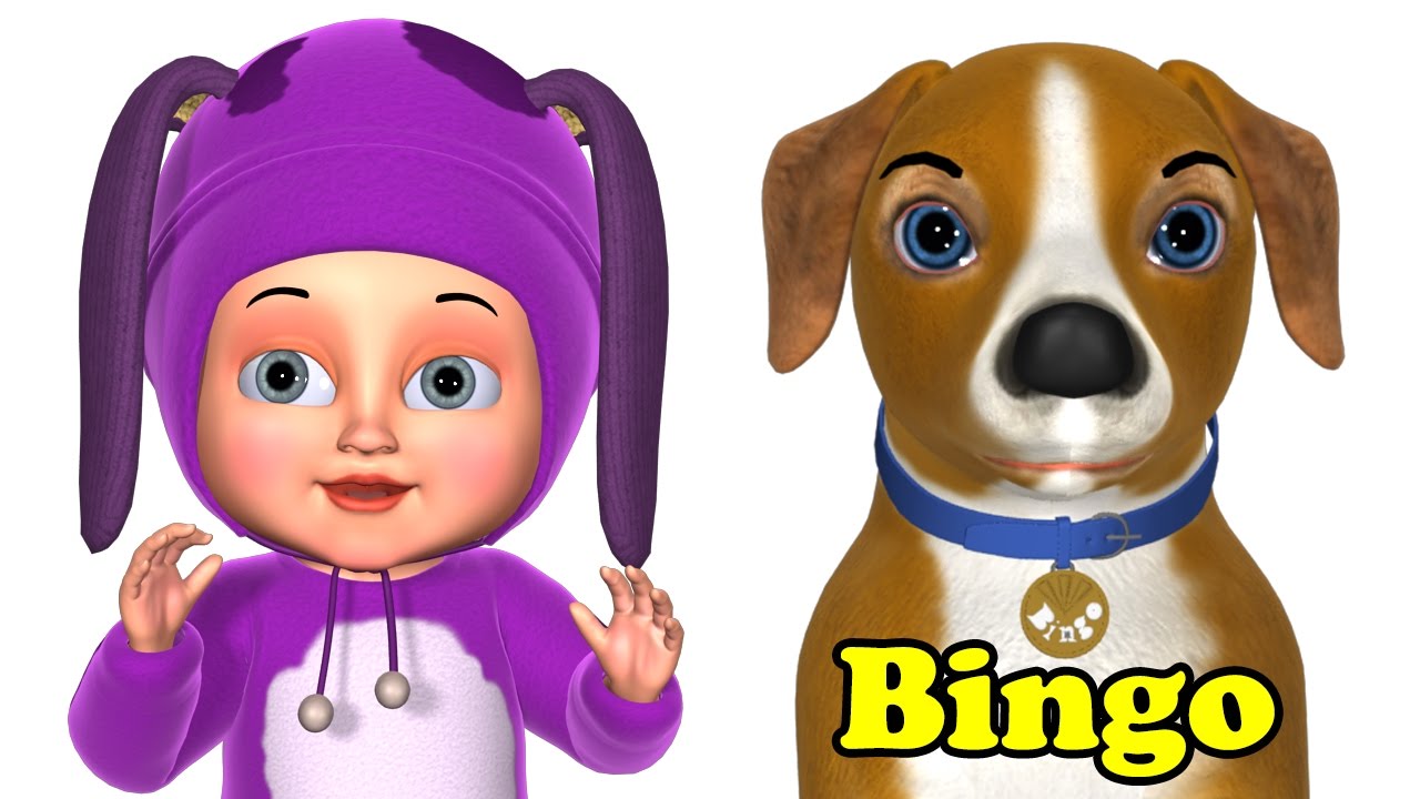 Bingo Dog Song - Bingo Kids' Songs -3D Animation Bingo Nursery Rhymes for Children