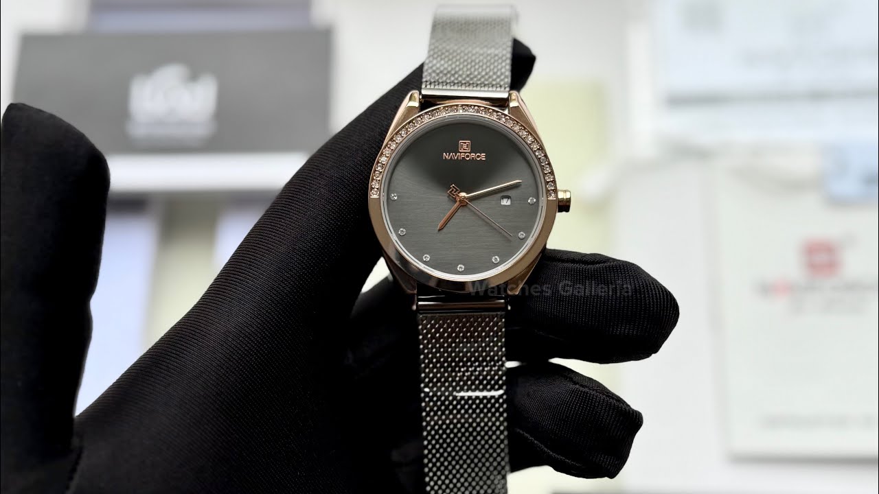 Naviforce NF5015 Black | Naviforce Ladies Watch | Ladies Watch in Pakistan | Naviforce Women Watch