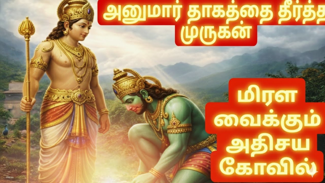 அணுவாவி சுப்பிரமணியர் கோவில் கோயம்புத்தூர் | அனுமார் தாகத்தை தீர்த்த முருகன் | SAMRAT AANMEEHAM 
