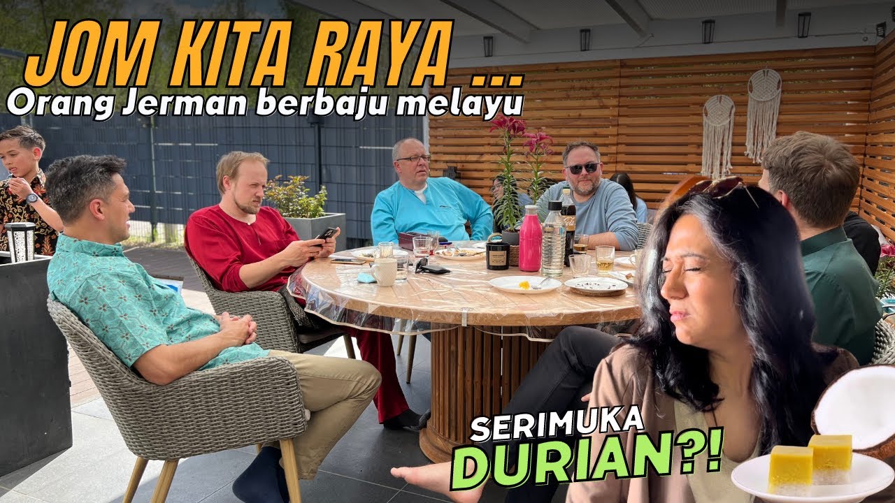 Jom Kita Raya bersama Serimuka Durian | Orang Jerman raya pon pakai Baju Melayu
