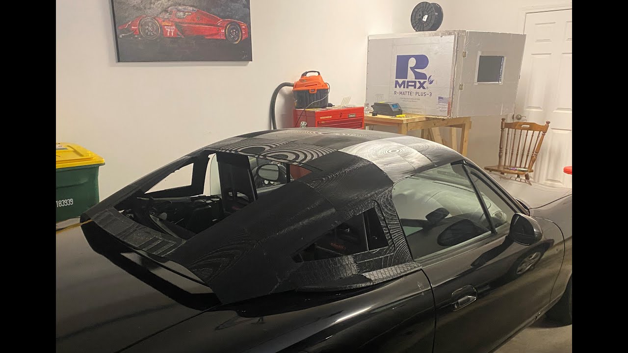 3D Printed Miata Fastback Hardtop!