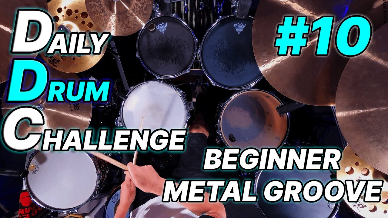 Daily Drum Challenge no.10 - Beginner Metal Drum Groove | That Swedish Drummer