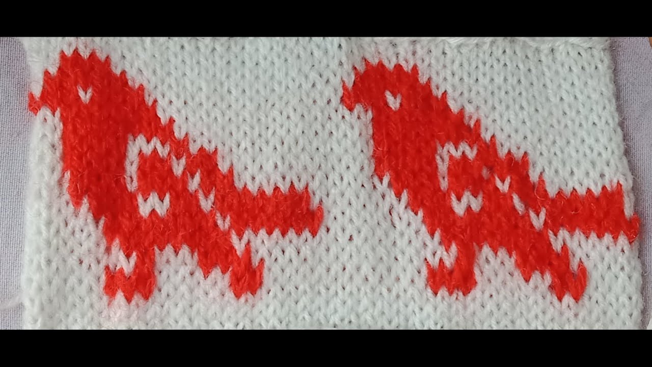 Bird design for sweater 160 / Baby sweater design