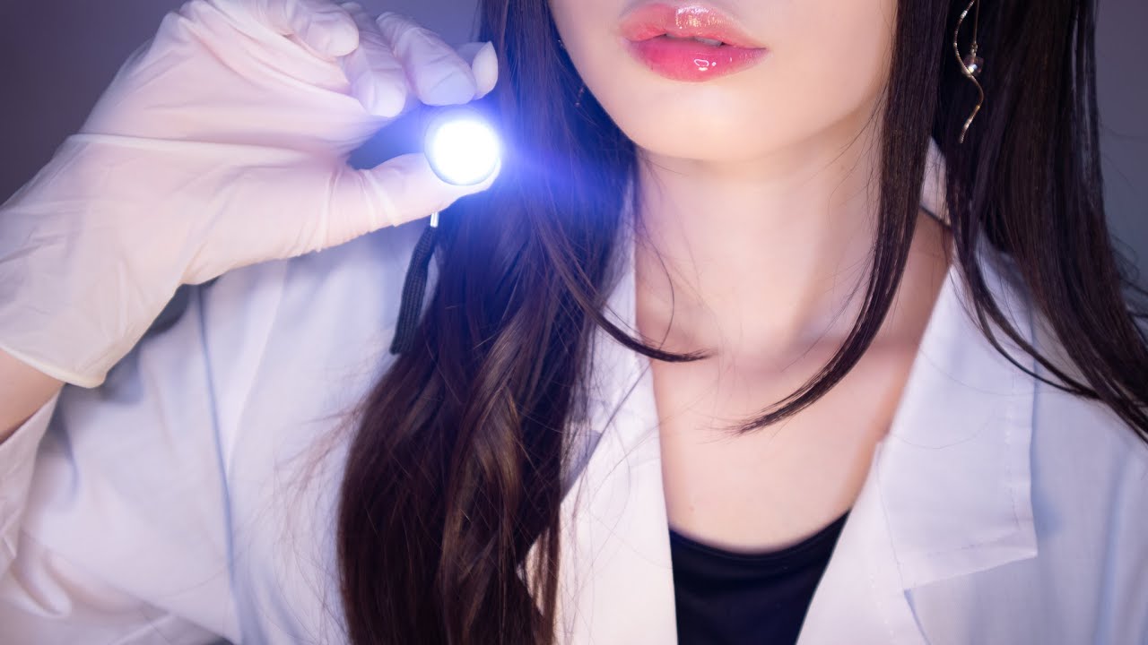 ASMR Medical Exam On You👩‍⚕️Eye Exam, Scalp Exam, Ear Cleaning