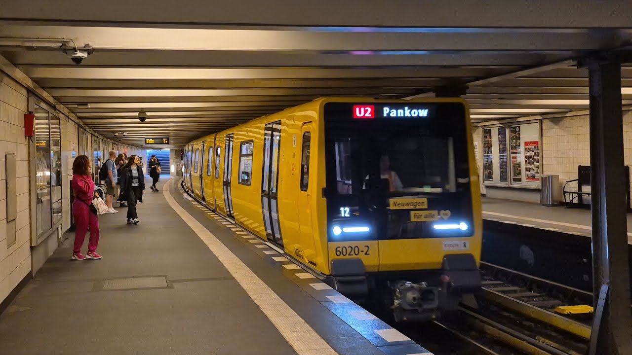U-Bahn Berlin | Mitfahrt in der U2 von Theodor-Heuss-Platz bis Pankow im JK24 6506-2