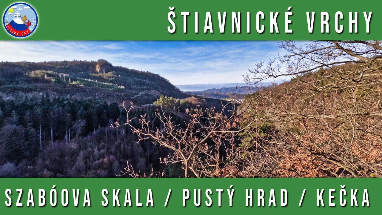 Sabóova skala, Pustý hrad a Náučný chodník Bralce - Kečka / Štiavnické vrchy - 6.1.2023