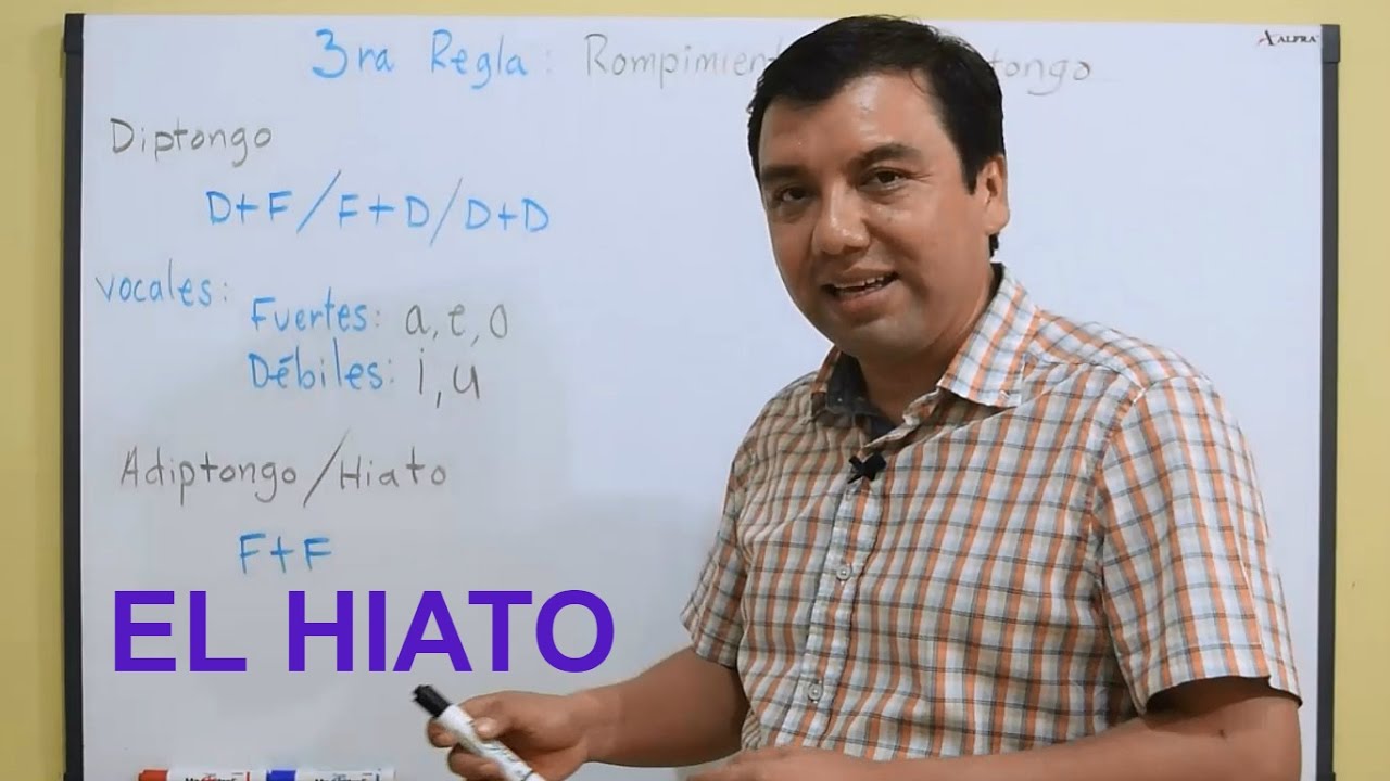 El hiato. Tercera Regla de acentuación