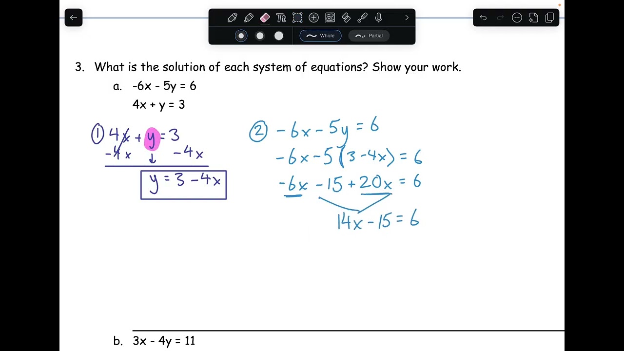 Two more examples of Solving Systems of Linear Equations
