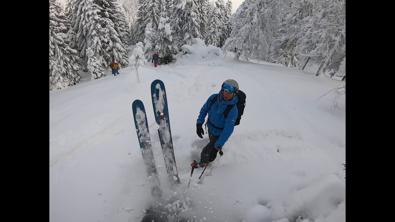 Tatry freeride 2021.01.17 i skok nad Kuba