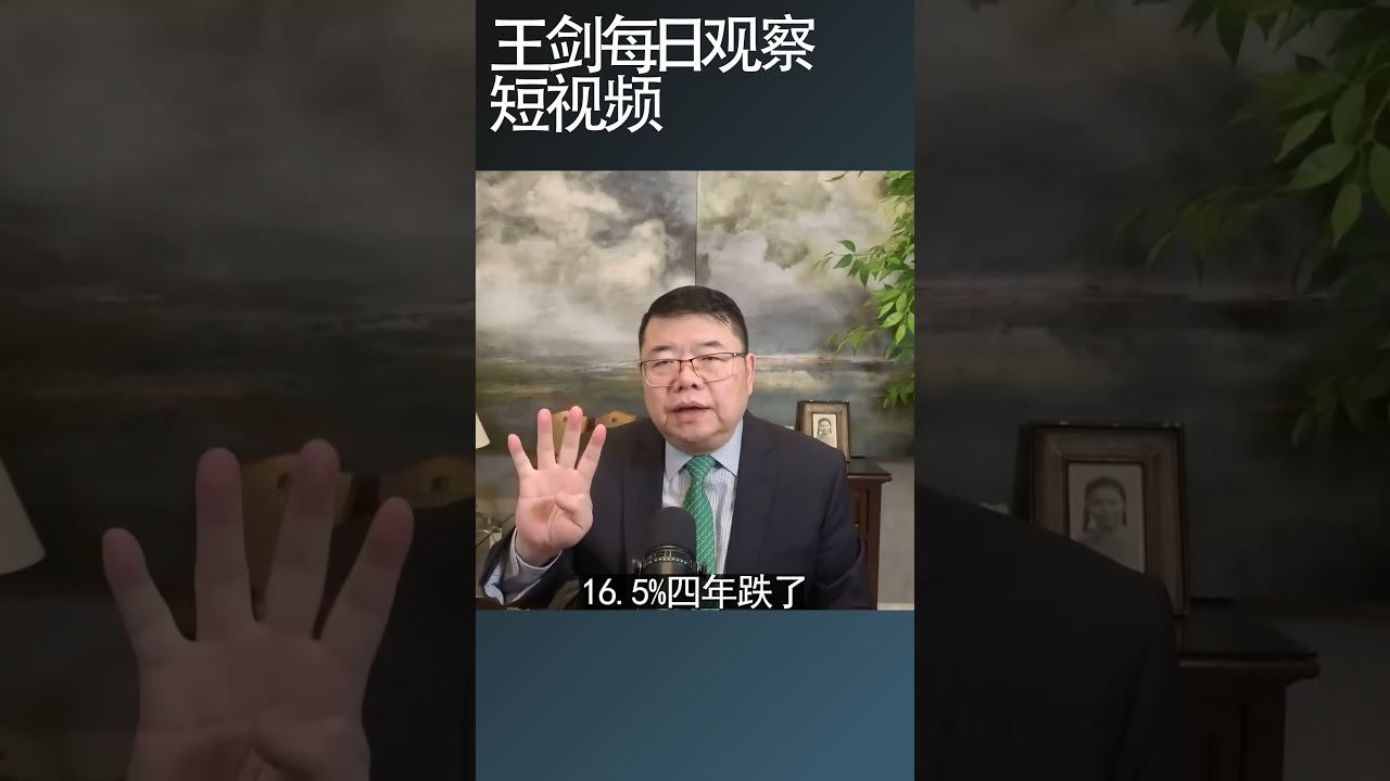 中国经济全球占比持续下跌/王剑每日观察 #shortsfeed #shortsvideo #shortsviral