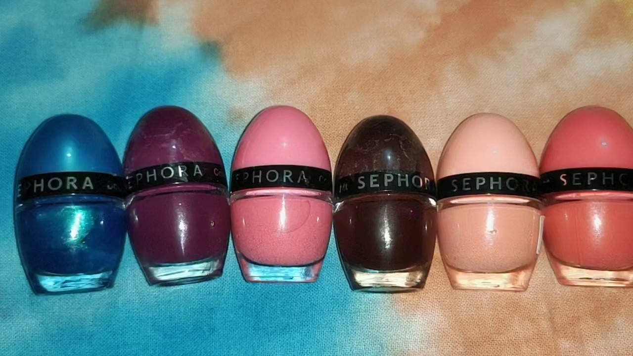Unique nail polish shades /Best peach,pink,metallic nail polish shades/Sephora Nail polish