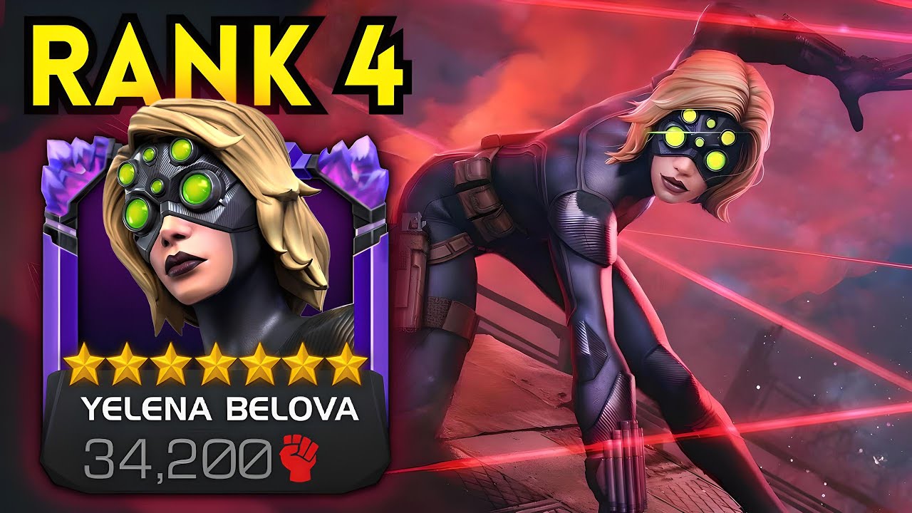 RANK 4 YELENA BELOVA Battlegrounds Showcase! 😱 INSANE DAMAGE | MCOC
