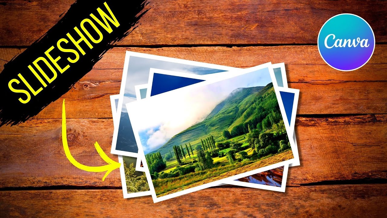 Polaroid Animation Slideshow in Canva l easy canva