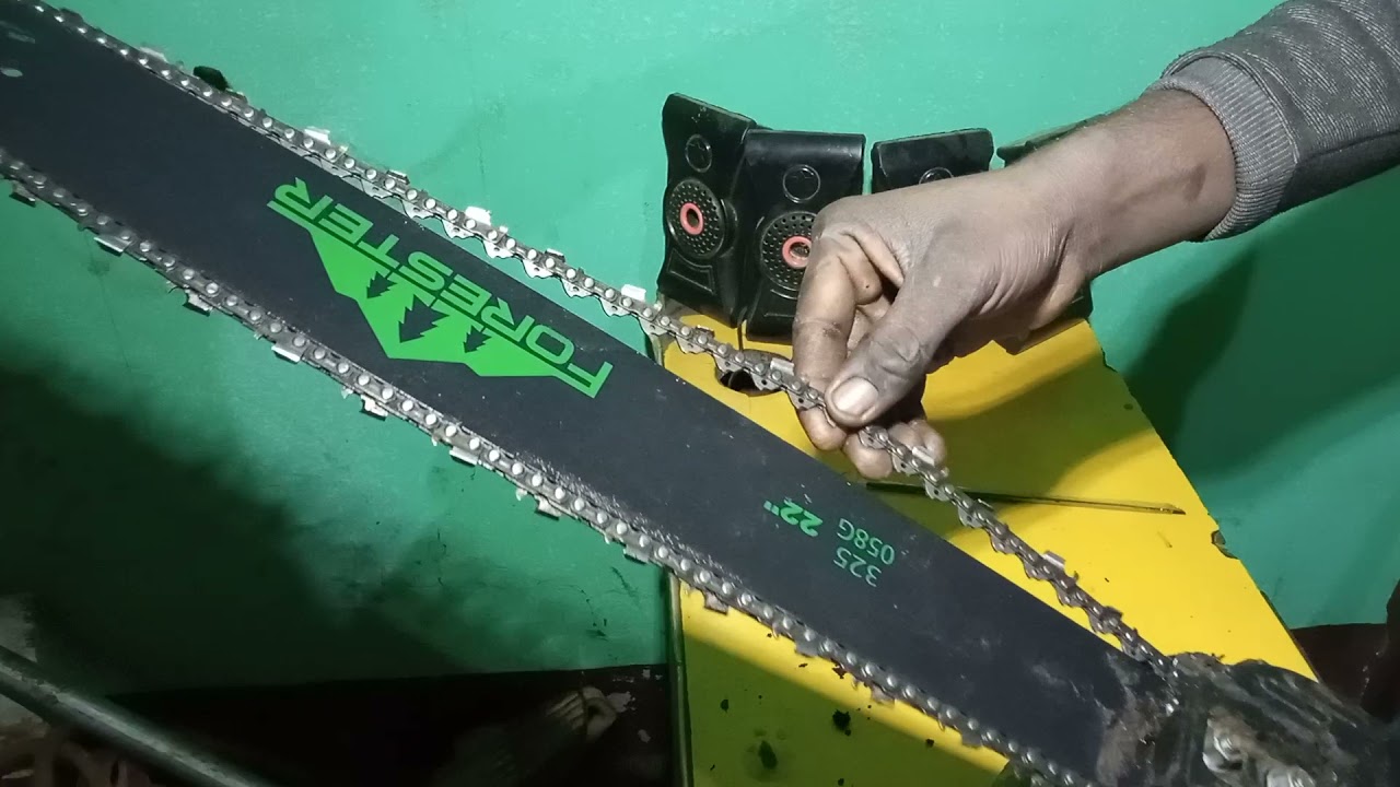 lakadi katne wale macheen ka chain tite kase cren ।। लकड़ी काटने वाली मशीन का चैन कैसे टाइट करें