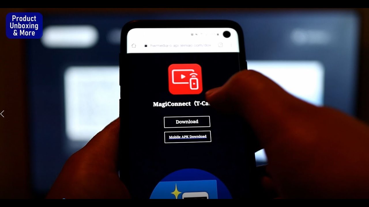 TCL C715 TV MagiConnect App Screen Mirroring Demo with Android Smartphone