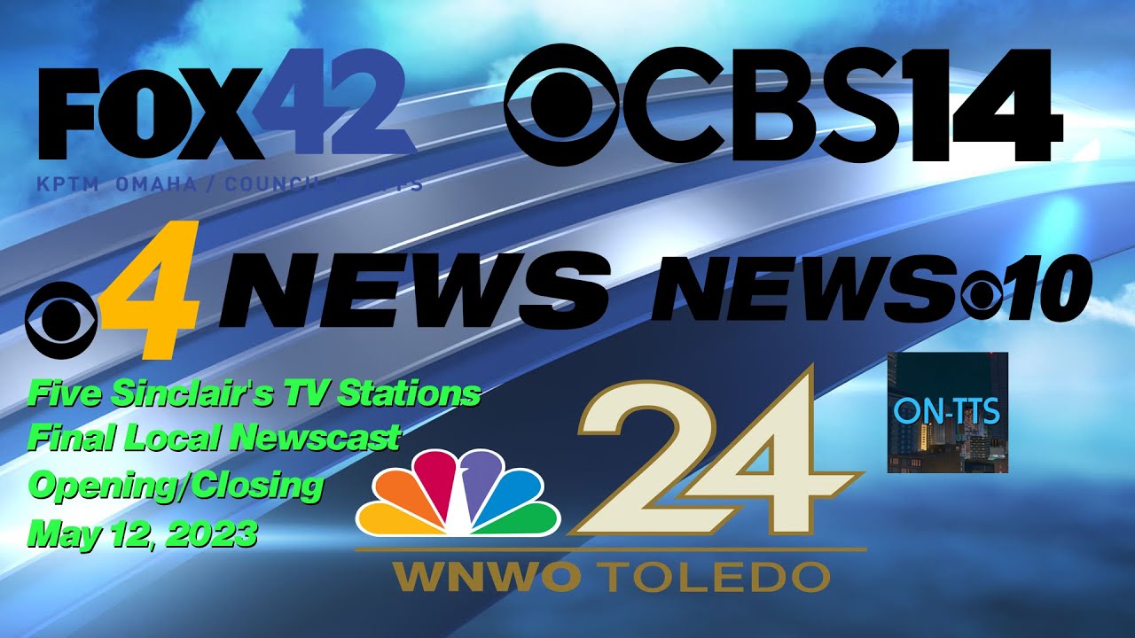 (#172) Five Sinclair's TV Stations Final Local Newscast - Opening and Closing (5-12-2023)