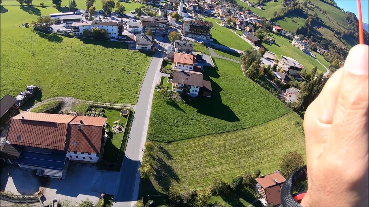 Wildschönau - Anflug Landeplatz Markbachjochbahn
