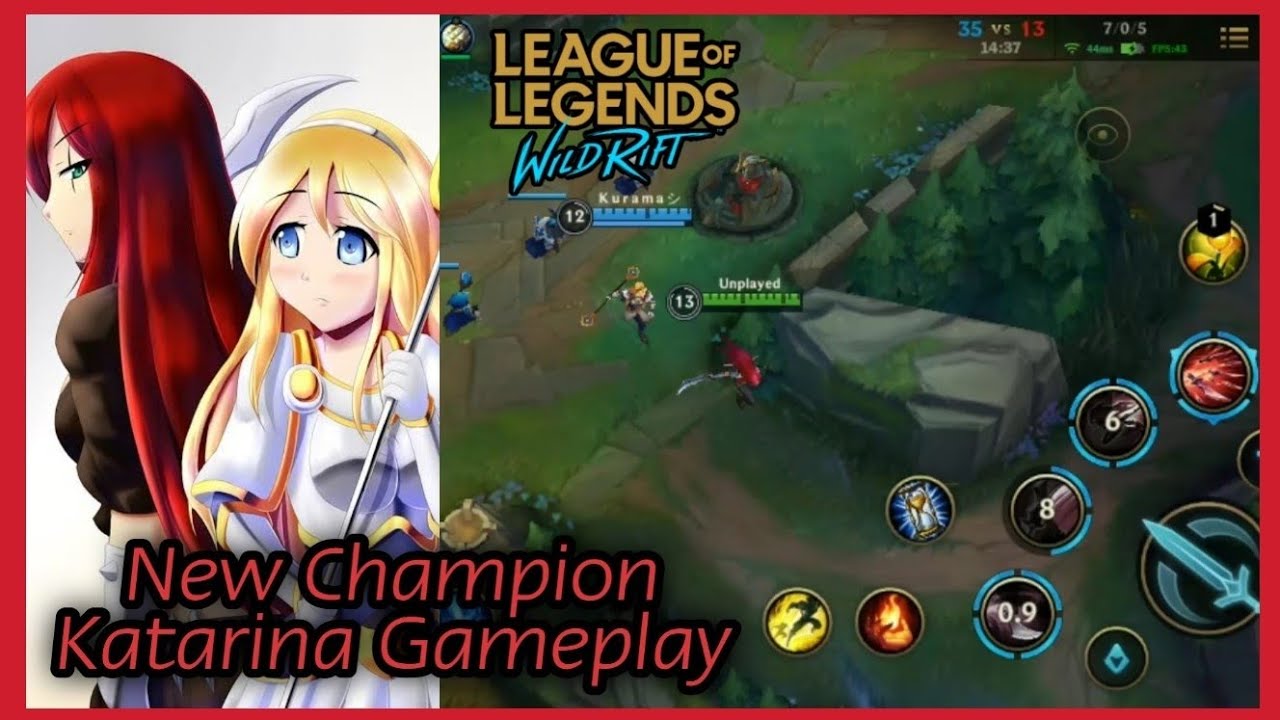 New Champion Katarina has been released 😍 - League of Legends: Wild Rift | Unplayed