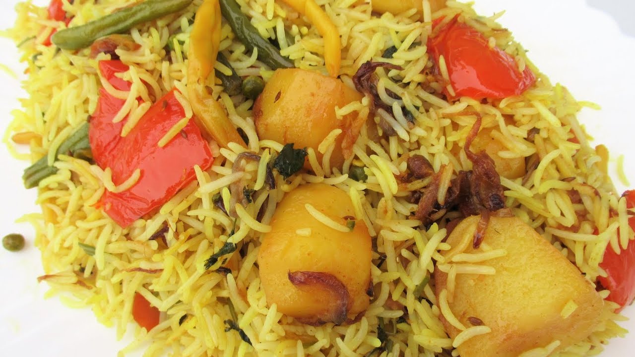 The Most Delicious Vegetable Pulao Ever لذیذ ترین پلو ترکاری یا سبزیجات