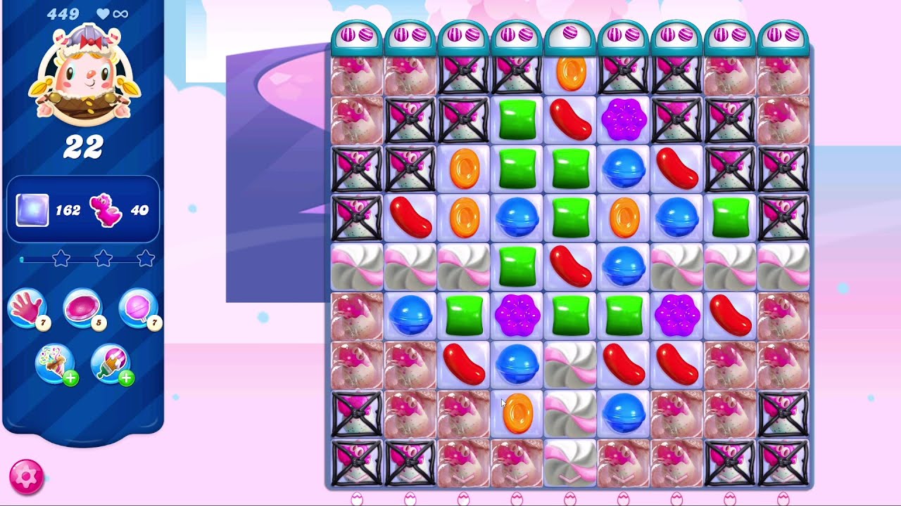 Candy Crush Saga LEVEL 449 | NO BOOSTERS (new version*)✔️