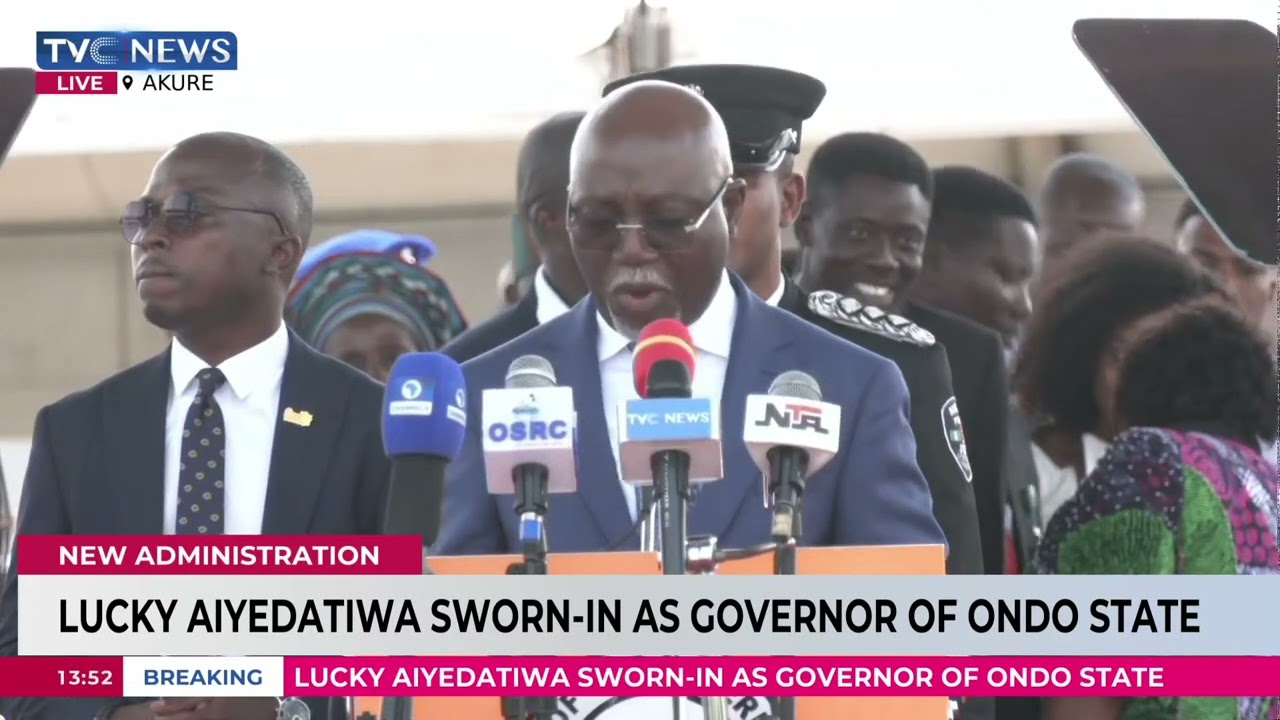 Lucky Aiyedatiwa Delivers Inaugural Speech As Governor Of Ondo State