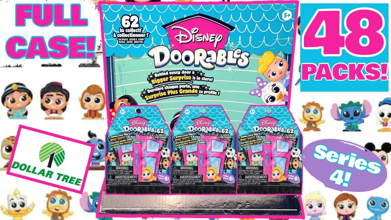 UNBOXING DOORABLES SERIES 4 FROM DOLLAR TREE! 48 BLIND BAGS!!