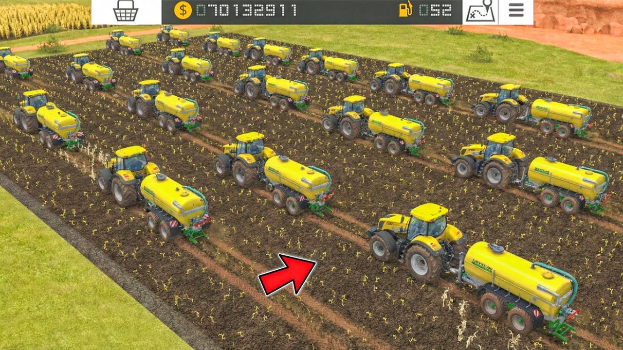 Slurry Spreading W/ Big JCB In Fs18 | Fs18 Multiplayer Gameplay | Timelapse 