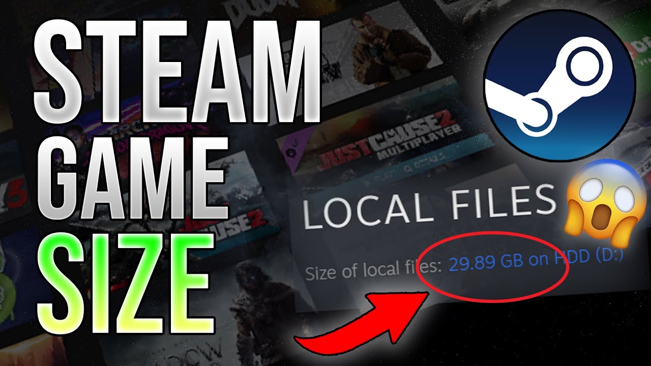 Как проверить размер игры Steam на диске (2023)