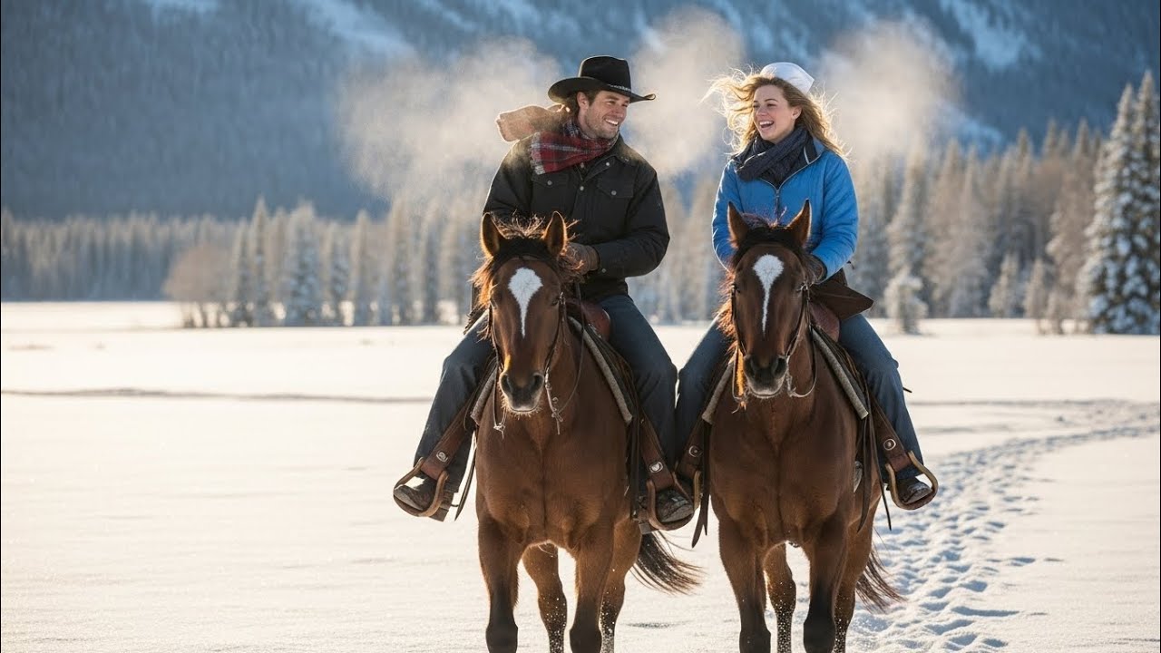 A lone nurse shivers on a snowy platform. A mysterious cowboy appears. One coat, one conversation, a