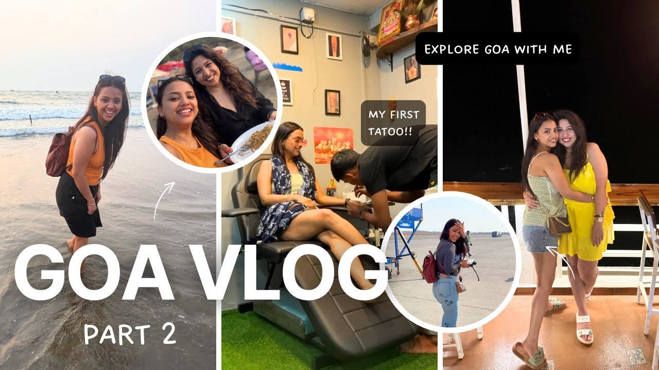 GOA VLOG Part 2 🌴 | Fairfield by Marriott Stay, Scooter Rides, Weird Spa & My FIRST TATTOO!! 🛵🖤
