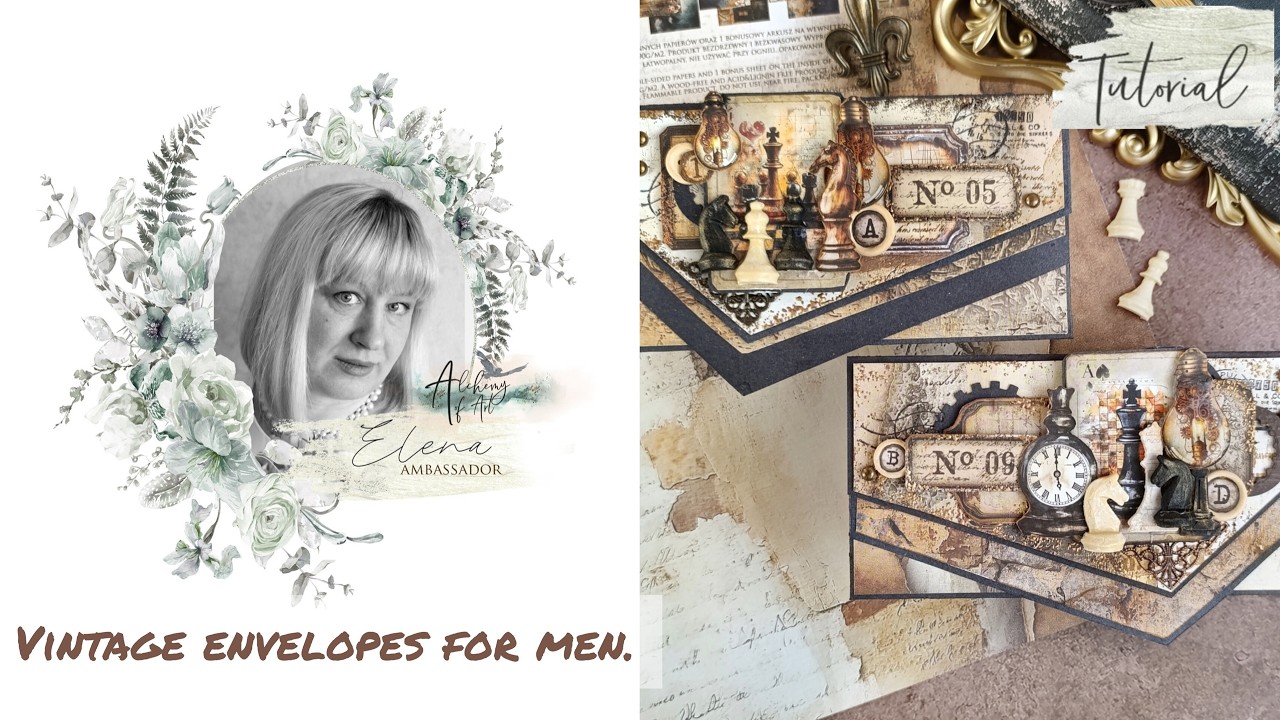 Vintage envelopes for men. Tutorial