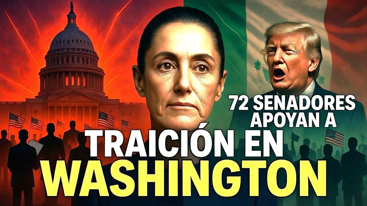 Trump apuñalado por la espalda por 72 senadores de EE.UU.: ¡Apoyando públicamente a Sheinbaum!