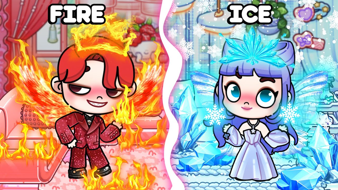 Fire Boy & Water Girl Love Story ❄️🔥✨😱  | Avatar World | Pazu Games