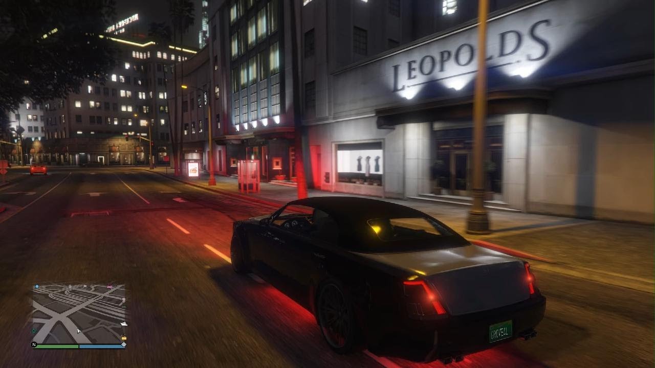GTA 5 Online Rolls Royce Ghost Side Camera Drive