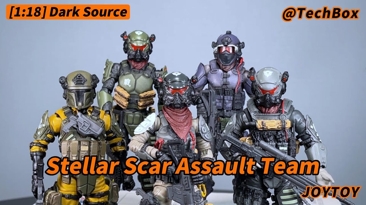 Joytoy Dark Source, Stellar Scar Assault Team, 1/18 scale action figure