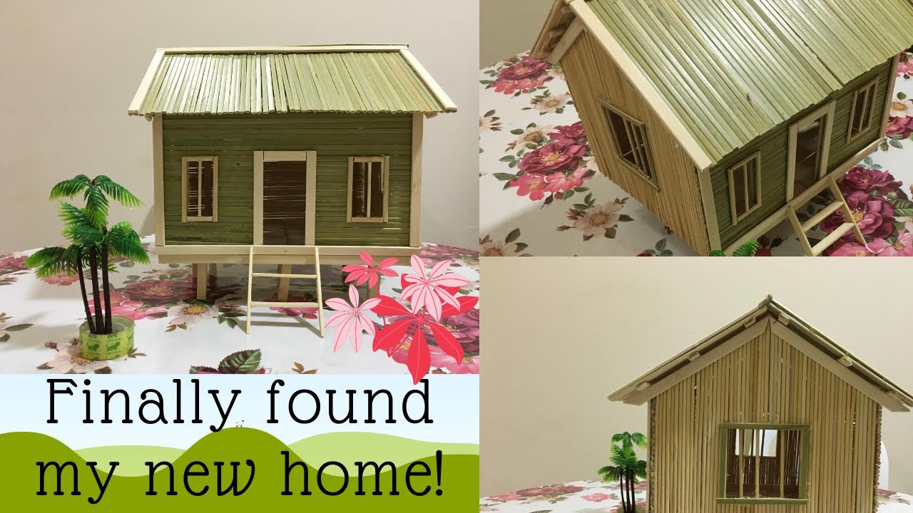 Barbecue Stick House | Bamboo Stick House Design | Sreejas Craft | You Tube