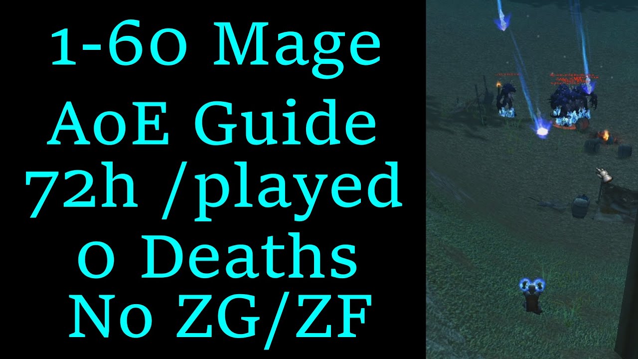 Classic WoW: AoE Mage Leveling Alliance guide - 1-60