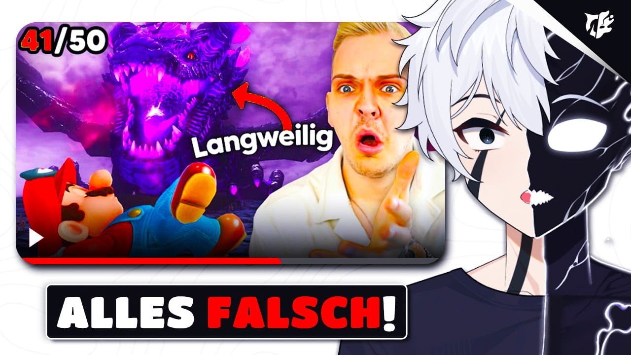 50 Dinge FALSCH in MARIO!? 😵‍💫 - Shadow reagiert auf @Huebi