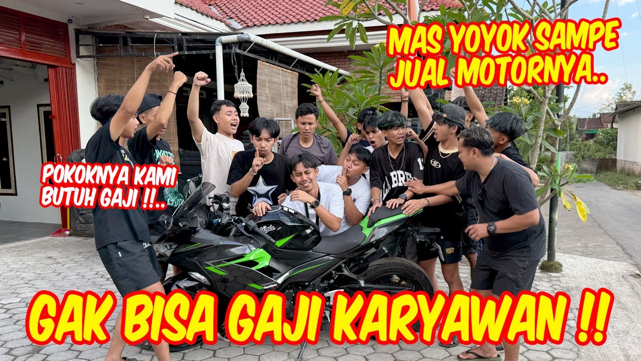 Gak bisa bayar gaji anak-anak !! MOTOR KESAYANGAN MAS YOYOK TERPAKSA DIJUAL
