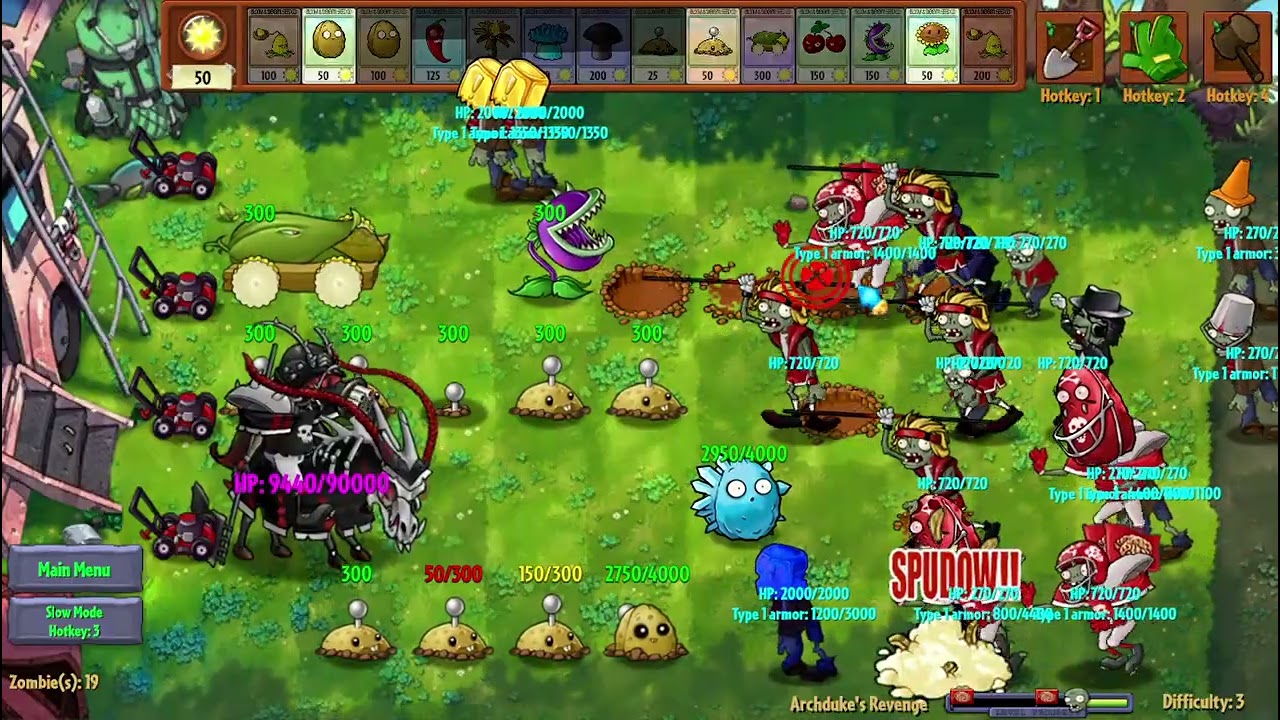 PVZ Fusion Archduke Revenge Veteran mode