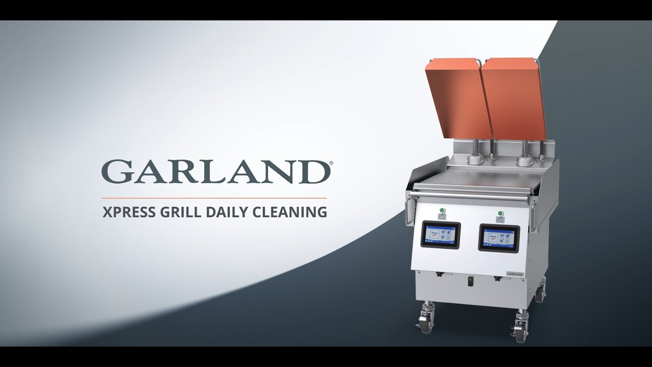 How to Clean a Garland XPress Double-Sided Grill