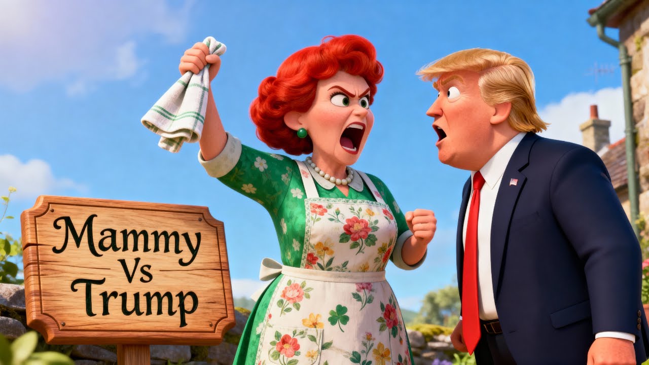 Irish Mammy vs Trump Tea Towel of Doom Smacks Him Straight! 😂