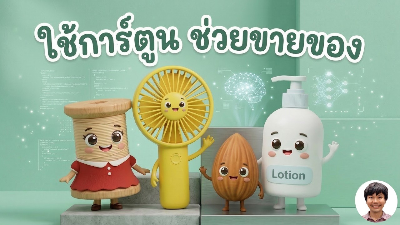 ไม่ต้องออกหน้ากล้อง วิธีใช้ AI ฟรี สร้างการ์ตูนช่วยขายของแทนเรา