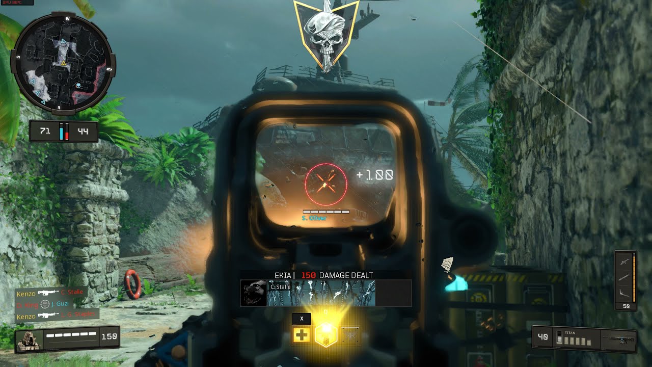Call of Duty: Black Ops 4 Team Deathmatch vs. Veteran Bots Reaper Contraband Hurricane PC Gameplay